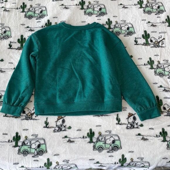 Cat & jack freak peace forever long sleeve  over sweater size small (6-7) new - Picture 8 of 9